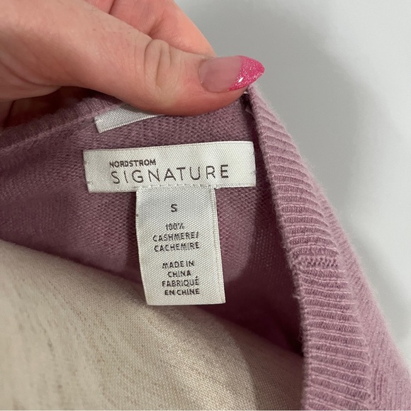 Nordstrom 100% Cashmere Women's Crew Neck  Sweater‎ Small - Picture 3 of 5